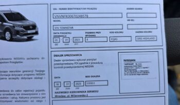 Nissan Townstar Combi 1.3 DIG-T L1 Business Dla Niepełnosprawnych PFRON full