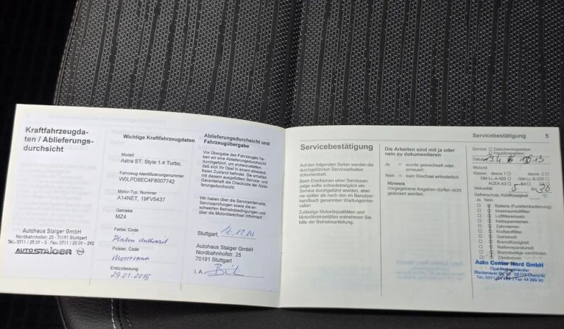 Opel Astra 1.4 Turbo ecoFLEX Start/Stop Style full